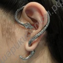 Серьги Vintage Metal Snake Shaped Novelty Stud Earrings
